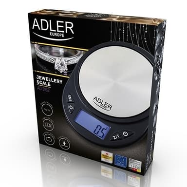Adler lille præcisionsvægt, sort