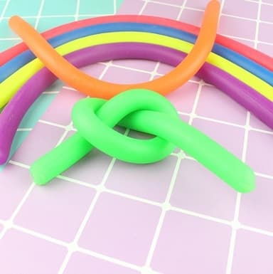 Elastiskt fidget reb 18cm, 6stk