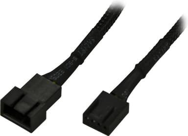 AKASA forlængerkabel til 4-pins PWM-blæsere, 0,3m, sort