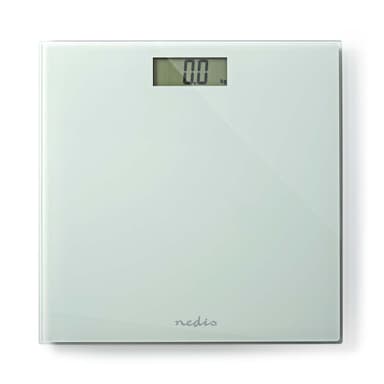 Nedis Personvægt | Digital | Hvid | Hærdet Glas | Maksimal vejekapacitet: 150 kg