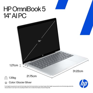 HP OmniBook 5 14 Snap-8C/16/512/OLED 14" Copilot+ PC