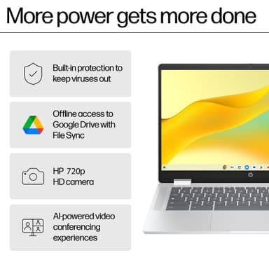 HP Chromebook x360 14 N100/4/128/IPS 14" bærbar computer