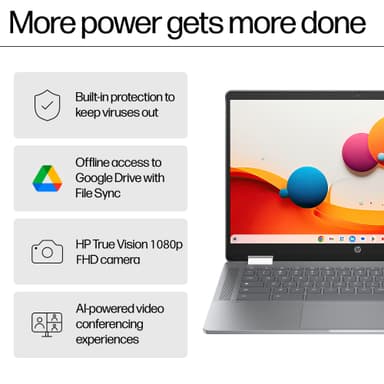 HP Chromebook x360 14 i3-N305/8/128/IPS 14" bærbar computer
