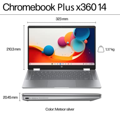 HP Chromebook x360 14 i3-N305/8/128/IPS 14" bærbar computer