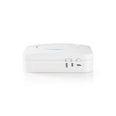 Nedis Motion Detektor Alarm | Batteri | 6x AA/LR6 | 85 dB | Detektorområde: 6 m | Væg | Blå / Hvid
