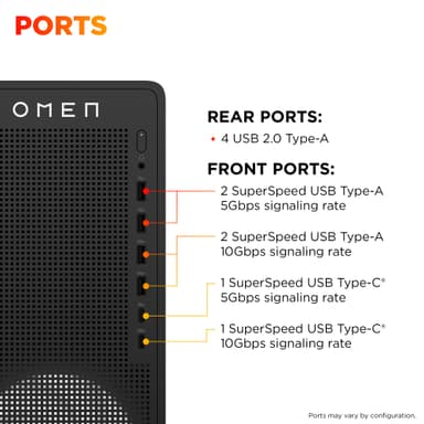 HP OMEN 16L R5-8400F/16/512/3050 stationær gaming computer