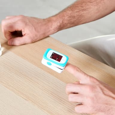 Taurus Fingerspids Puls og Oximeter Rhythm Hvid