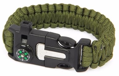 Survival Armbånd - Militærgrøn