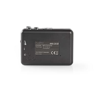 Nedis Kasette Converter | Bærbar | Tilslutninger udgang: 1x 3.5 mm / 1x Mini USB | Tilbehør: USB-Kabel | Batteri / USB Drevet