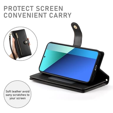 SKALO Xiaomi 15 Ultra 5G Zipper Big Flip Cover - Sort