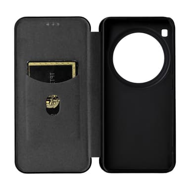 SKALO Xiaomi 15 Ultra 5G Carbon Fiber Flip Cover - Sort