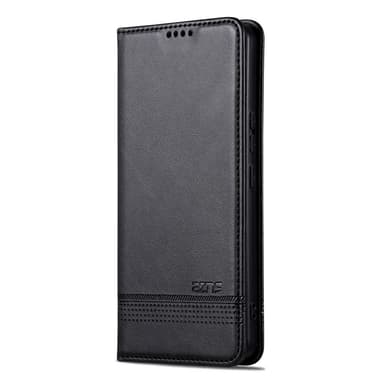SKALO Xiaomi 15 Ultra 5G AZNS PU-Læder Flip Cover - Sort
