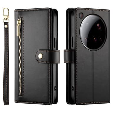 SKALO Xiaomi 15 Ultra 5G Zipper Big Flip Cover - Sort