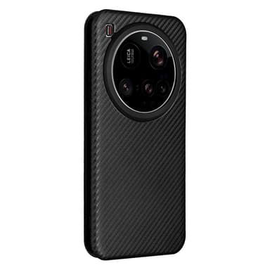 SKALO Xiaomi 15 Ultra 5G Carbon Fiber Flip Cover - Sort