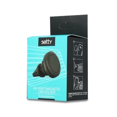 Setty magnetisk bilholder til ventilatorgitre