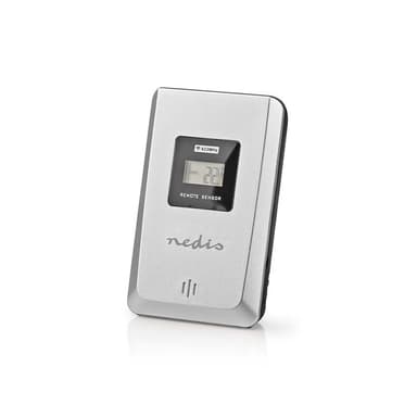 Nedis vejrstation | Indendørs & Udendørs | Inkluderet trådløs vejrsensor | Vejrudsigt | Tidsvisning | LCD Display | Alarmurfunktion