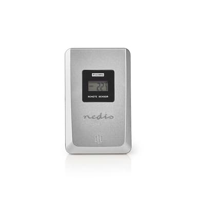 Nedis vejrstation | Indendørs & Udendørs | Inkluderet trådløs vejrsensor | Vejrudsigt | Tidsvisning | LCD Display | Alarmurfunktion
