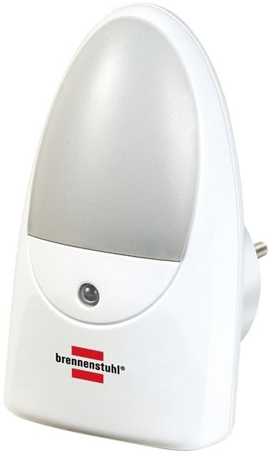 Brennenstuhl LED-natlampe med skumringssensor, 0,85W, 1lm, hvid