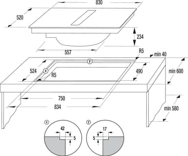 Hisense HEH8443BSCWF