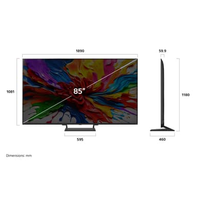 LG 85" QNED 93 4K QNED MiniLED TV (2025)