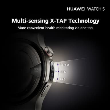 Huawei Watch 5 smartur 46 mm (sort)