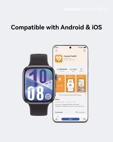 Huawei Watch Fit 4 smartur (sort)