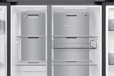 Samsung side-by-side RS90F64EDFEF (sort rustfrit stål)