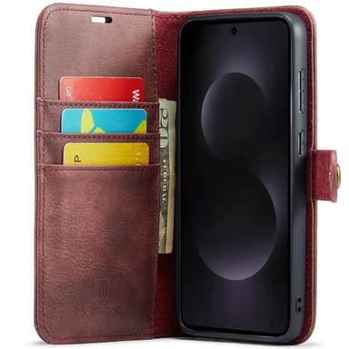 Wallet DG-Ming 2i1 Samsung Galaxy S25 Edge - Rød