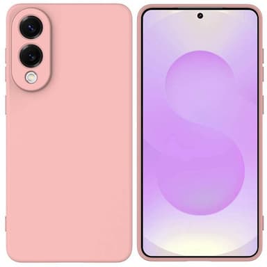 Liquid silikone cover Samsung Galaxy S25 Edge - Peach