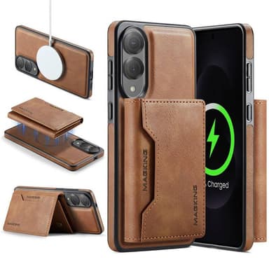 DG-Ming Magking K2 2i1 cover Samsung Galaxy S25 Edge - Brun