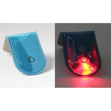 LED-lys Magnetisk Clip Sikkerhed Løb Nat Campingaktiviteter - Blå