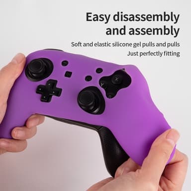 Kompatibel med Nintendo Switch Pro Controller Case Silikone - Lilla