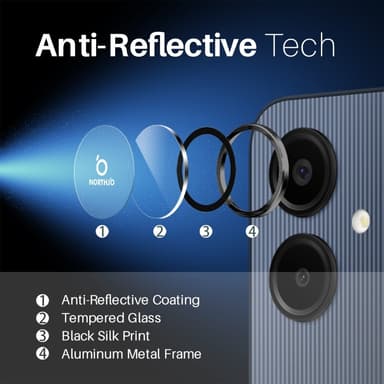 NORTHJO til Samsung Galaxy A06 Hærdet Glas Kameralinsebeskytter