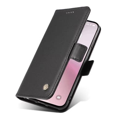 YIKATU læder pung-etui til iPhone 16e – Sort