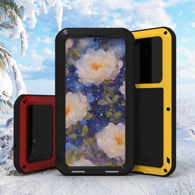 Samsung Galaxy S25 Case Panserbeskyttelse Case Shell + hærdet glas