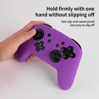 Kompatibel med Nintendo Switch Pro Controller Case Silikone - Hvid