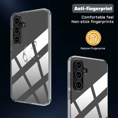 Til Samsung Galaxy A26 5G gennemsigtigt TPU mobilcover + skærmbeskytter