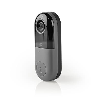 Nedis SmartLife Video Dørtelefon | Wi-Fi | Transformer | Full HD 1080p | Cloud Storage (mulighed) / microSD (ikke inkluderet) | IP54 | Med bevægelsessensor | Nattesyn | Grå / Sort