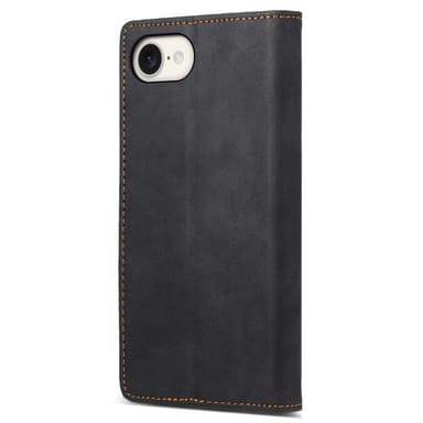 Til iPhone 16e cover magnetisk lukning fliptelefoncover - Sort