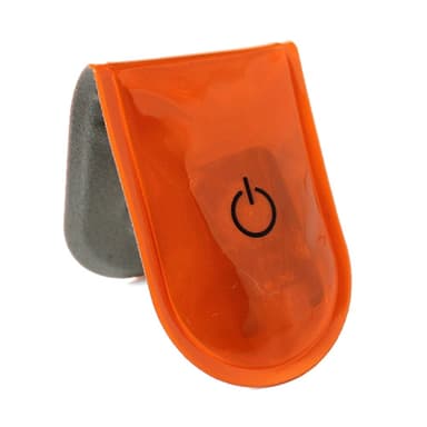 LED-lys Magnetisk Clip Sikkerhed Løb Nat Campingaktiviteter - Orange