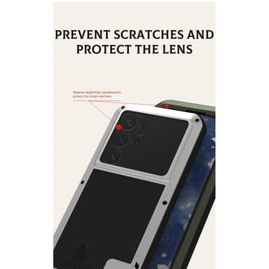 Samsung Galaxy S25+ (Plus) Case Panserbeskyttelse Case Shell + hærdet glas