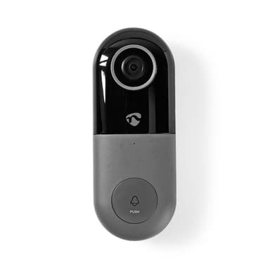 Nedis SmartLife Video Dørtelefon | Wi-Fi | Transformer | Full HD 1080p | Cloud Storage (mulighed) / microSD (ikke inkluderet) | IP54 | Med bevægelsessensor | Nattesyn | Grå / Sort