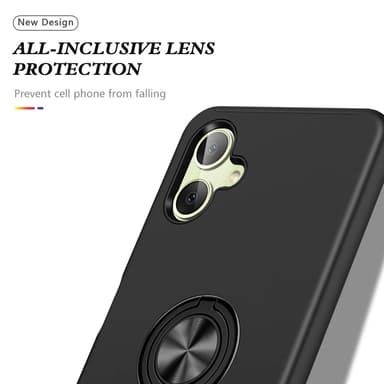Til Samsung Galaxy A06 4G Hybrid Cover med Roterbar Ringholder