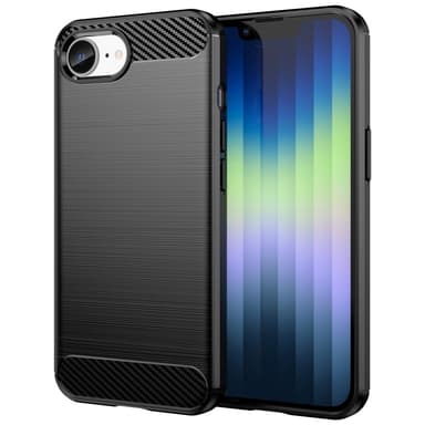 Kulfiber tekstur TPU-cover til iPhone 16e