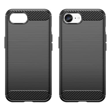 Kulfiber tekstur TPU-cover til iPhone 16e
