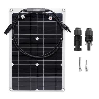 Solpanel 20W monokrystallinsk silicium bøjeligt solpanel til RV / bil / yacht
