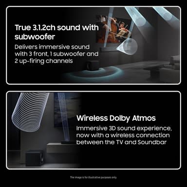 Samsung 3.1.2ch HW-QS710F soundbar (sort)