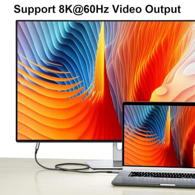 NÖRDIC USB 4 forlænger kabel 2m 40Gbps 100W 8K60Hz