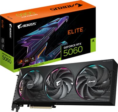 Gigabyte AORUS GeForce RTX 5060 ELITE 8GB grafikkort