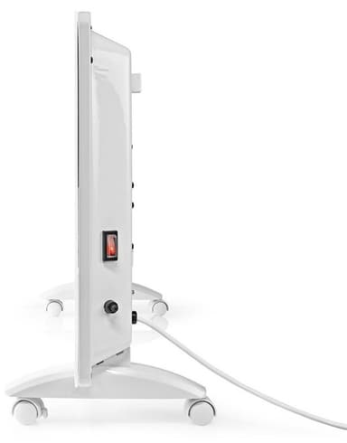 Nedis SmartLife Elradiator | Wi-Fi | Velegnet til badeværelse | Glas panel | 2000 W | 2 Varmeindstillinger | LED | 15 - 35 °C | Justerbar termostat | Hvid